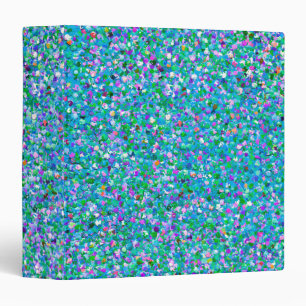 Multicolor Mosaic Modern Grit Glitter #8 Binder