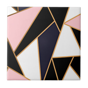 Multicolor Mosaic Pattern Print Tile