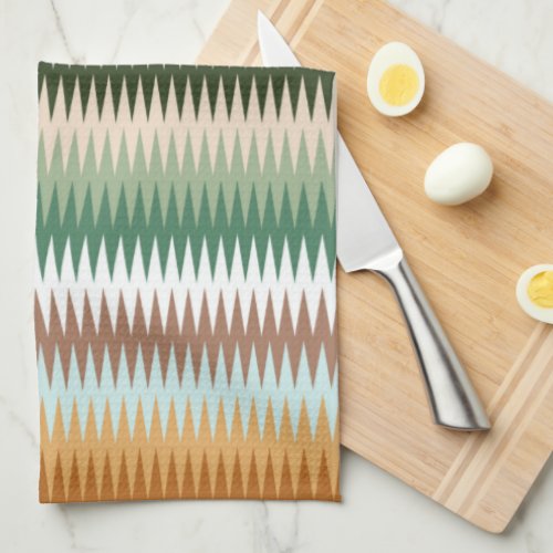 Multicolor Multi_colour Zigzag Pattern   Kitchen Towel