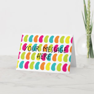 Multicolor Organ Kidney Custom Greeting Card