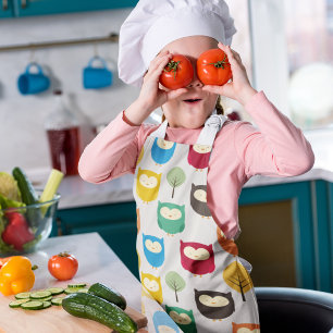 Multicolor Owl Pattern  Apron