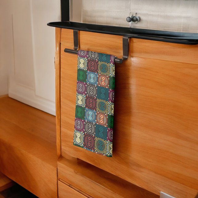 Multicolor Owl Pattern Kitchen Towel (Kitchen Towel)