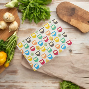 Multicolor Owl Pattern  Kitchen Towel