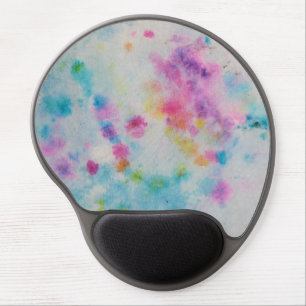 Multicolor Paint Splatter Gel Mouse Pad