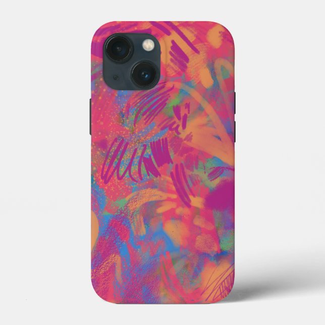 Multicolor Paint Texture Case-Mate iPhone Case (Back)