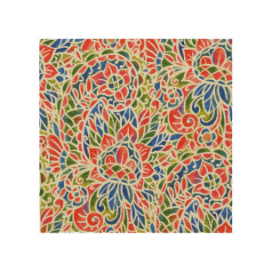 Multicolor Paisley Print Batik Pattern
