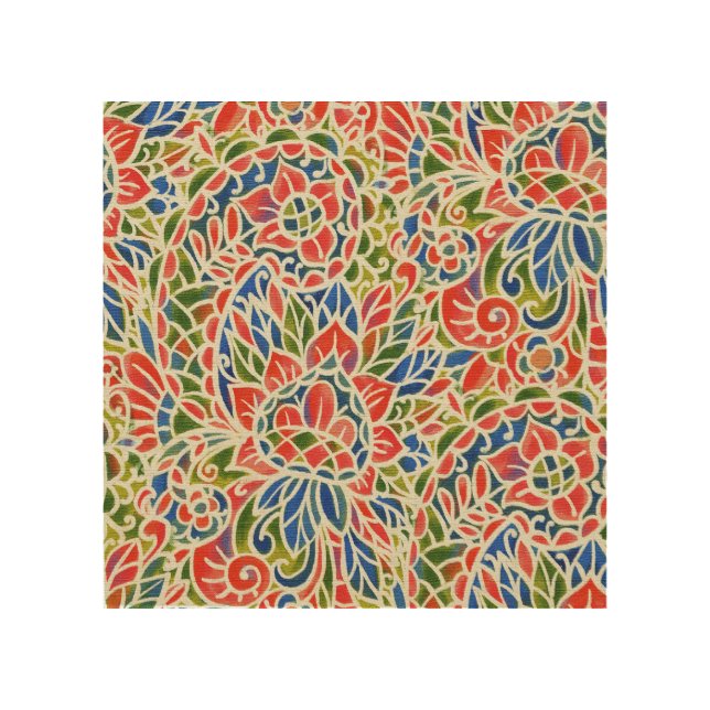 Multicolor Paisley Print Batik Pattern (Front)