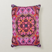 Multicolor paisley, scarf print design accent pillow (Front(Vertical))