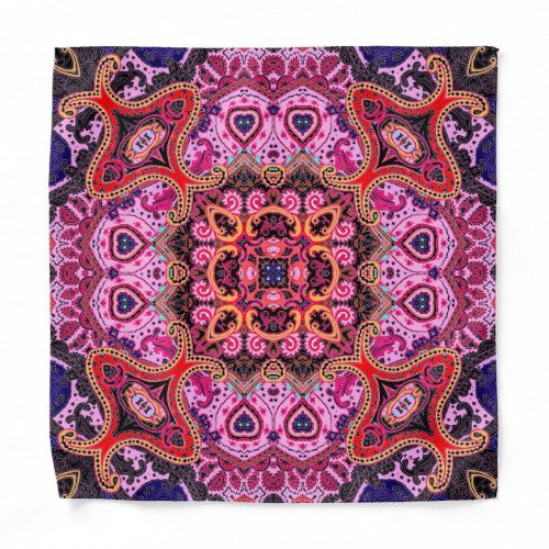 Multicolor paisley scarf print design bandana