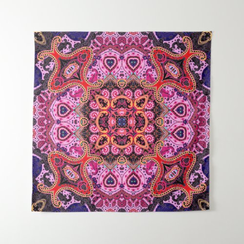 Multicolor paisley scarf print design tapestry
