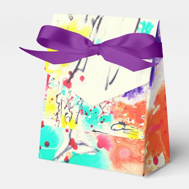 Multicolor Party favor box (Front Side)