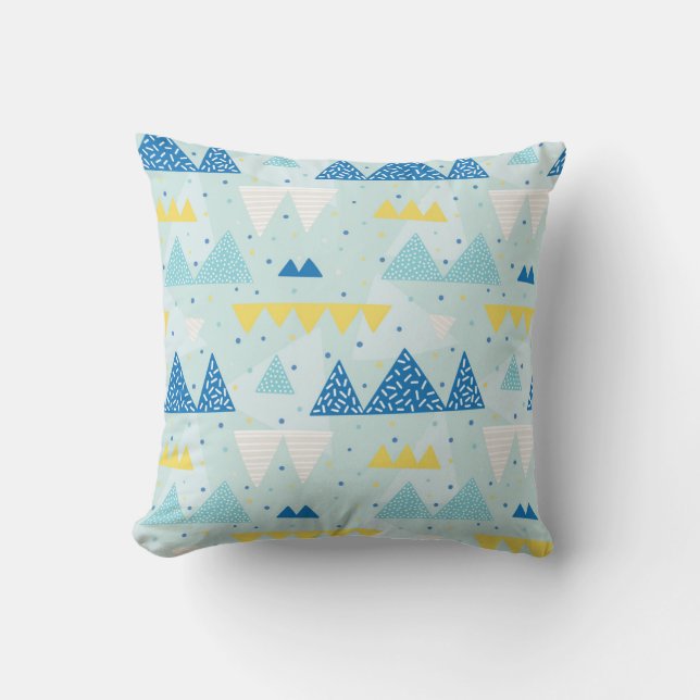 Multicolor Party: Fun Seamless Pattern. Throw Pillow (Front)