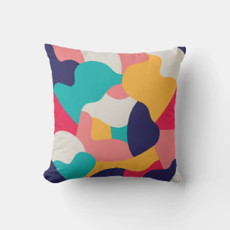 Multicolor Pattern Throw Pillow
