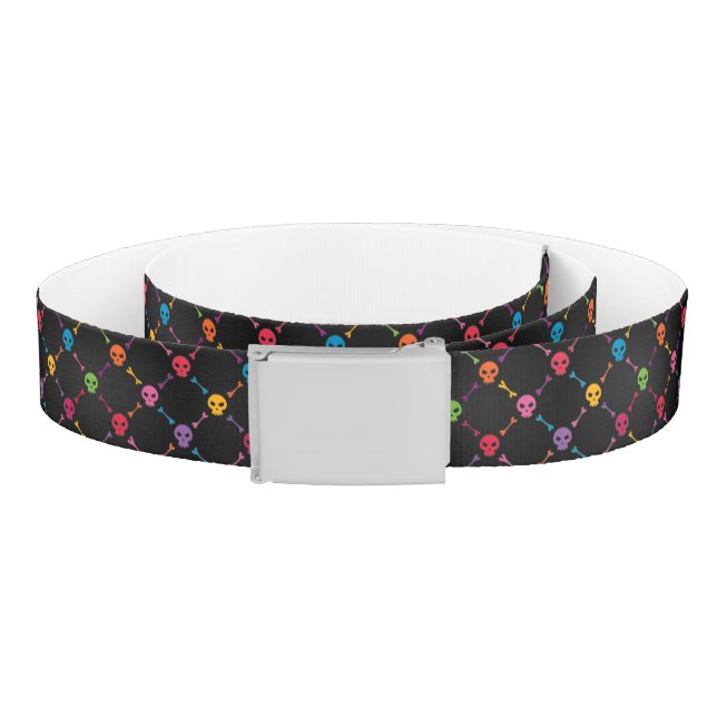 Multicolor pattern with skulls belt (Coil)