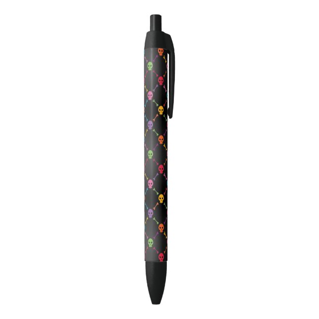 Multicolor pattern with skulls pen (Bottom (Vertical))