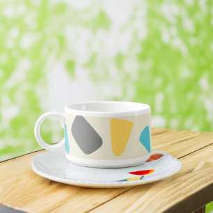 Multicolor Pebbles in White Background Bowl