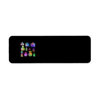 Multicolor Perfume Bottles. Label