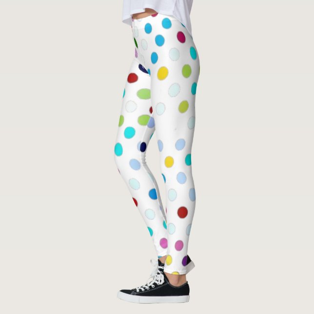 MultiColor polka dot Leggings (Left)