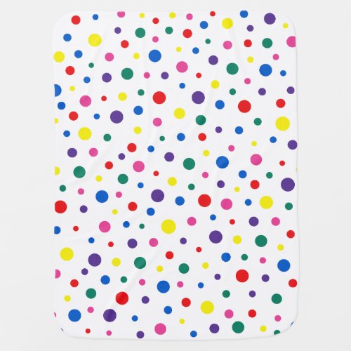 Multicolor polka dots Polkadots _  colorful circle Stroller Blanket