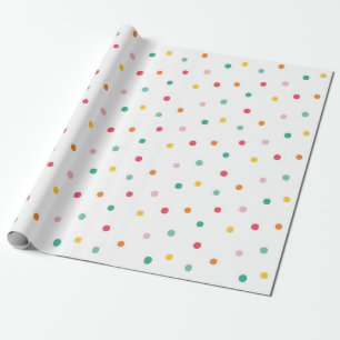 Multicolor Polka Dots Wrapping Paper