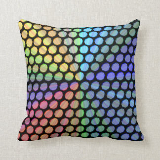 Multicolor Prism Effect Throw Pillow