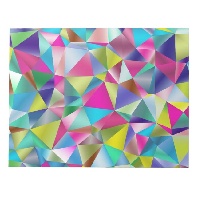 Multicolor Prismatic Triangular Colorful Notepad (Front)