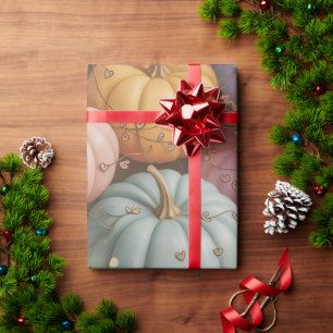  Multicolor Pumpkin Pattern Wrapping Paper 