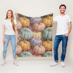 Multicolor Pumpkin PatternThrow, Fleece & Sherpa Blanket
