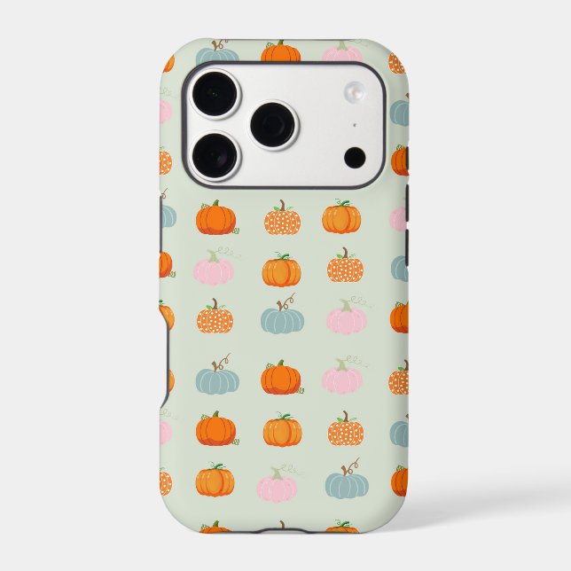 Multicolor Pumpkins Pattern Iphone Case (Back)