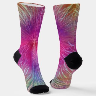 Multicolor Rainbow Etched Tree Art