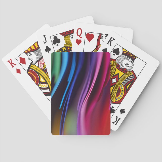 Multicolor Rainbow Fantasy Poker Cards (Back)