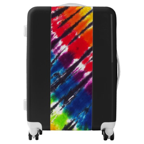 Multicolor Rainbow Tie_Dye Luggage