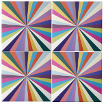 Multicolor Rays Summer Ceramic Tile<br><div class="desc">Colorful rays</div>