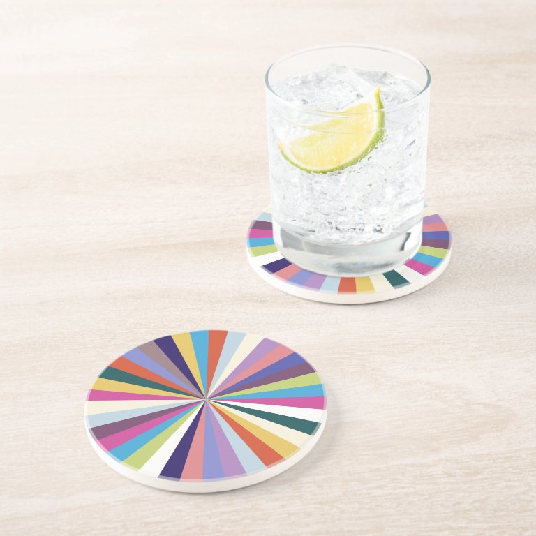 Multicolor Rays Summer Coaster