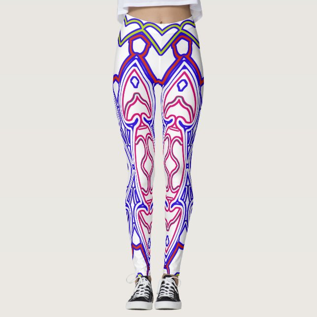 Multicolor seamless "Ratti_Creative_Arts" Leggings (Front)