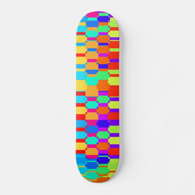 MultiColor Skateboard Deck (Front)