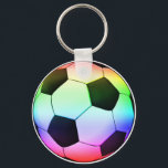 Multicolor Soccer Ball Keychain<br><div class="desc">Makes a great gift for soccer fan.</div>