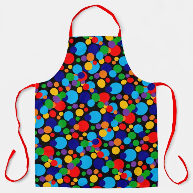 Multicolor Spots & Dots Apron (Front)