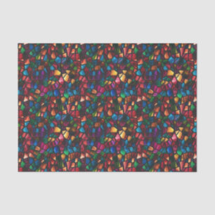 Multicolor Stained Glass Mosaic Decoupage Paper