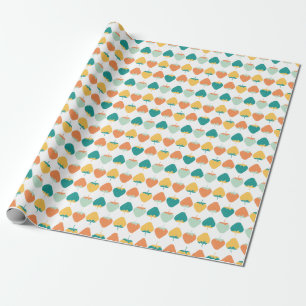 Multicolor Strawberries: Vintage Fruit Pattern. Wrapping Paper