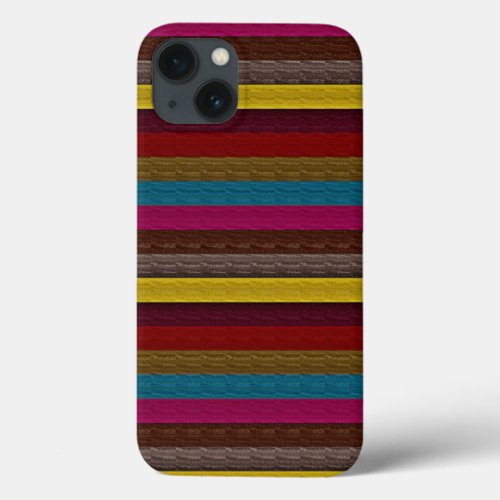 Multicolor Stripe Pattern 2 iPhone 13 Case
