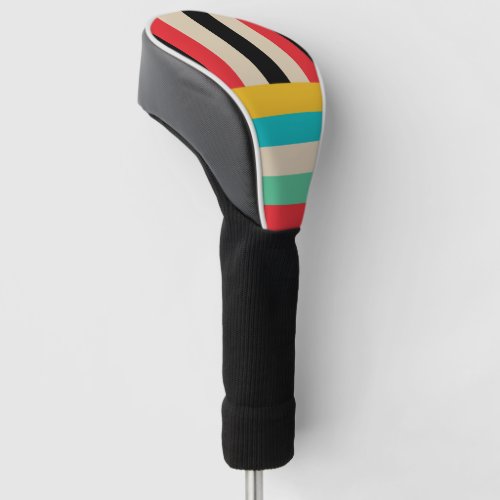 Multicolor Stripe Stripes Golf Head Cover