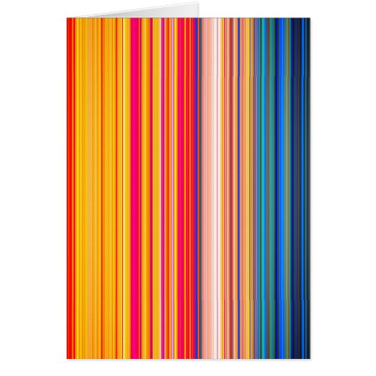 Multicolor Striped Pattern Cards (Front)