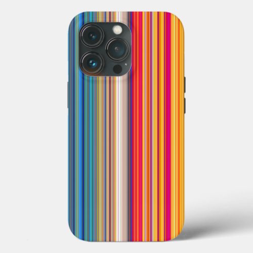 Multicolor Striped Pattern  iPhone 13 Pro Case
