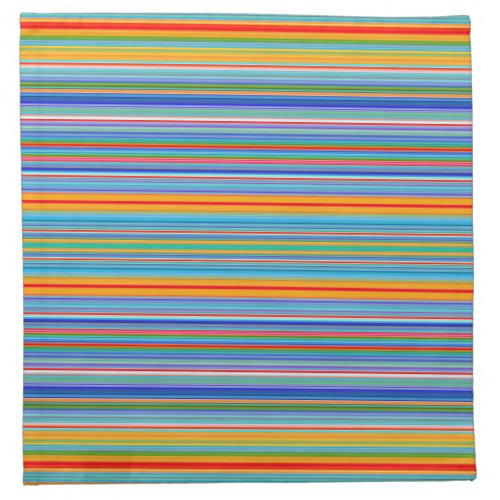 Multicolor Striped Pattern Cloth Napkin