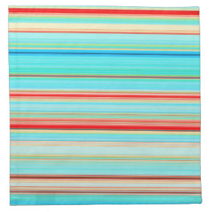 Multicolor Striped Pattern Cloth Napkin