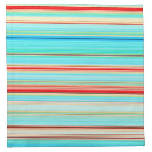 Multicolor Striped Pattern Cloth Napkin