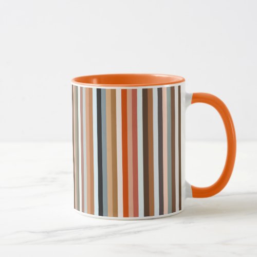 Multicolor Striped Pattern Mug