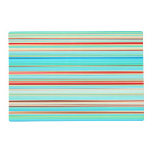 Multicolor Striped Pattern Placemat