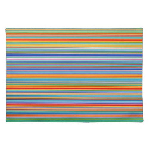 Multicolor Striped Pattern Placemat